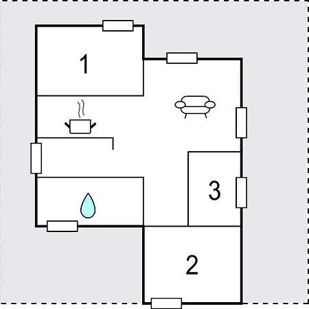 בית נופש Awesome In With Wifi