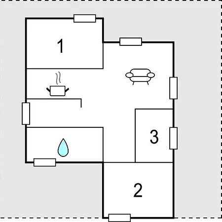 בית נופש Awesome In With Wifi *